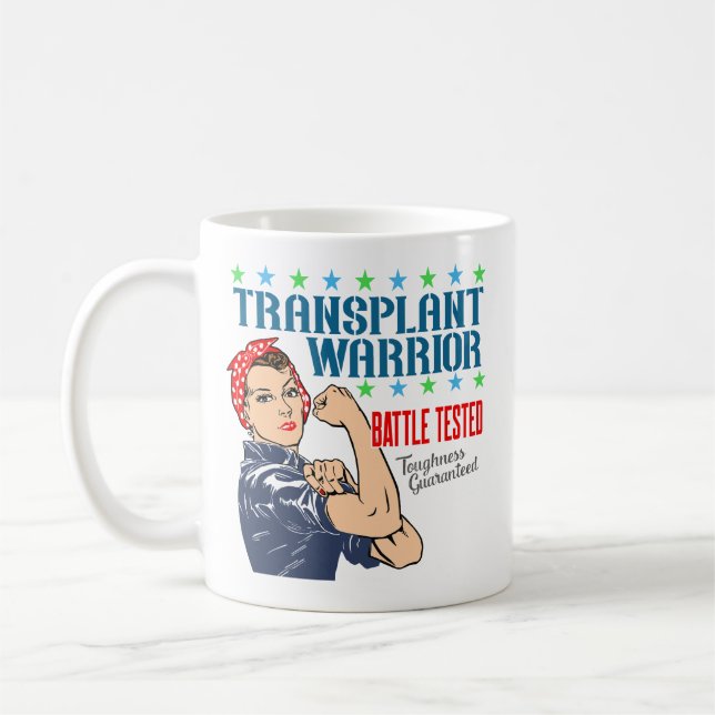 Transplantationskrieger - eine Vintage Frauentrans Kaffeetasse (Links)