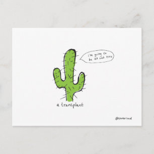 Transplantationspostkarte Postkarte