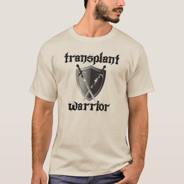 Transplantationswarrior/Schild T-Shirt (Vorderseite)