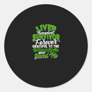 Transplantatübersiedlung Für immer dankbar für die Runder Aufkleber