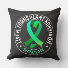 Transplantatübersiedlung Green Ribbon Custom Kissen