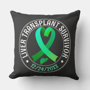 Transplantatübersiedlung Green Ribbon Custom Kissen