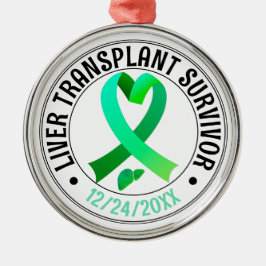 Transplantatübersiedlung Green Ribbon Custom Ornament Aus Metall