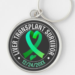 Transplantatübersiedlung Green Ribbon Custom Schlüsselanhänger
