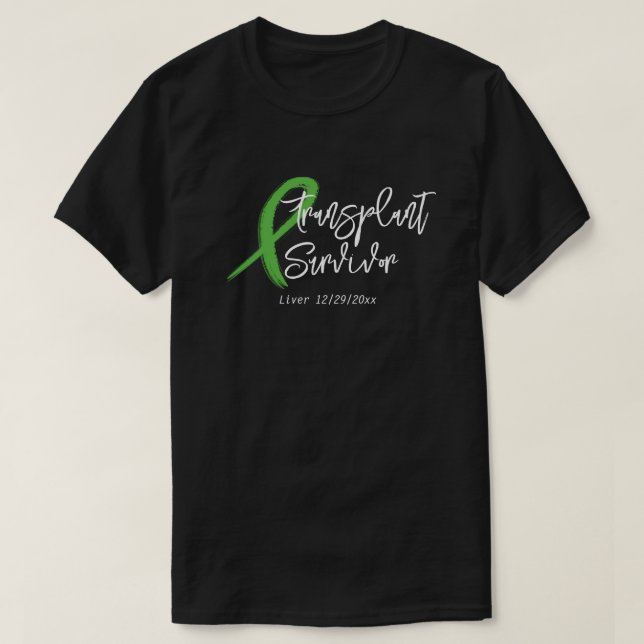 Transplantatübersiedlung Green Ribbon Trendy Custo T-Shirt (Design vorne)