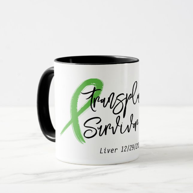 Transplantatübersiedlung Green Ribbon Trendy Custo Tasse (Vorderseite Links)