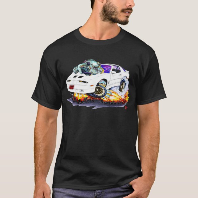 Transport 1982-92 morgens weißer Turbo GTA T-Shirt (Vorderseite)