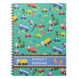 Transport Aquamarin. Notizbuch Notizblock