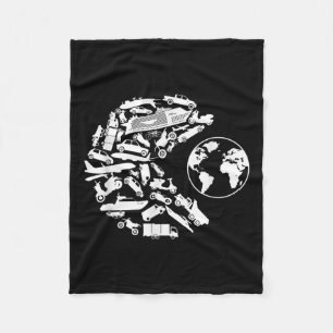 Transport ernährt sich vom Umweltschutz der Erde Fleecedecke