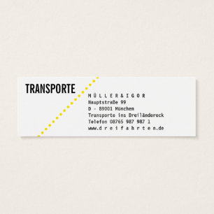 Transport Mini Visitenkarten