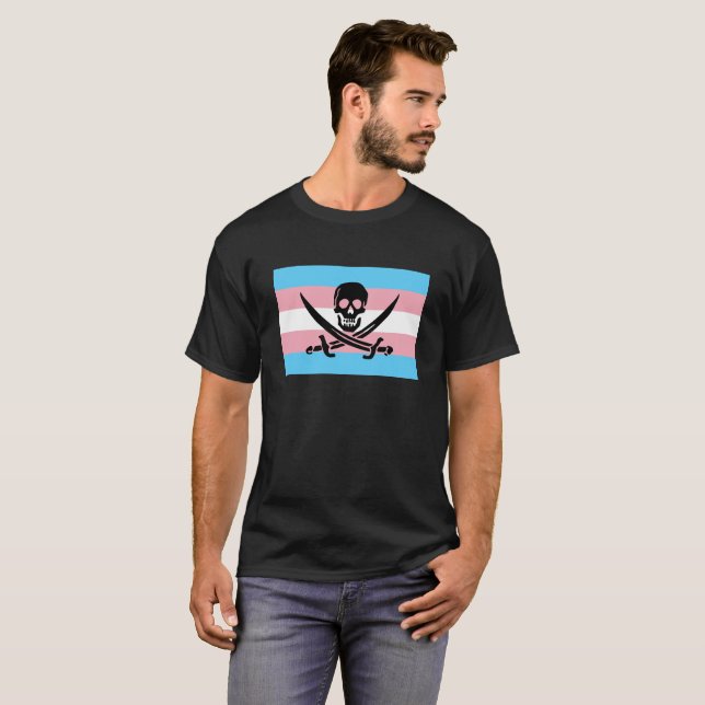 Transport-Piraten-Stolz-Dunkelheits-T - Shirt (Vorne ganz)