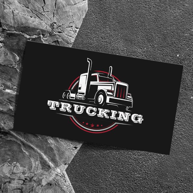 Transport Semi Trucking Trucker Company Visitenkarte (Von Creator hochgeladen)