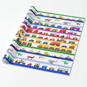 Transport-Spielwaren Geschenkpapier