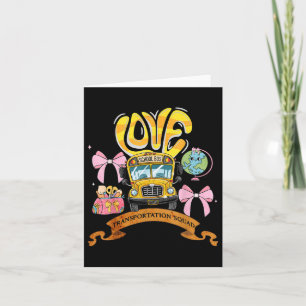 Transport Squad Doodle Bus Seite zurück nach Schoo Karte