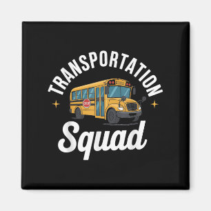 Transport Squad zurück zum Schulbusfahrer Mon Magnet