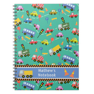 Transport Teal. Notizbuch Notizblock