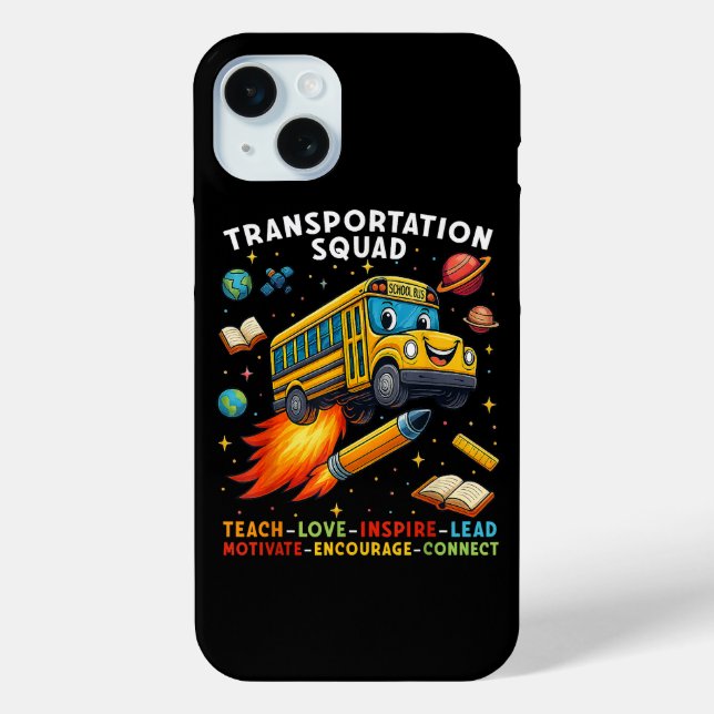 Transport-Team Lustiger Schulbusfahrer Case-Mate iPhone Hülle (Rückseite)