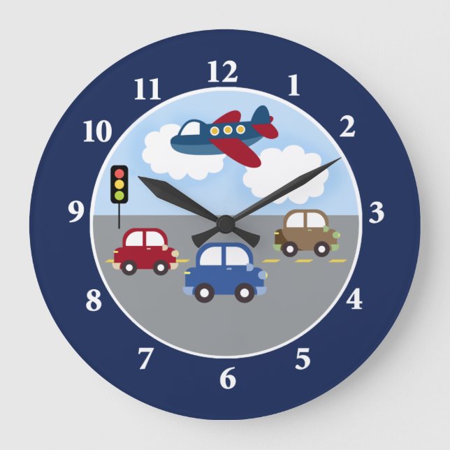 Transport-Uhr Große Wanduhr (Vorderseite)