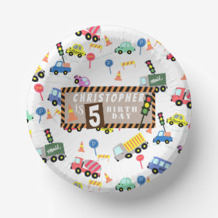 Transport White Pappteller