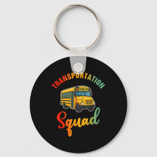 Transportation Squad Lustiger Busfahrer Zurück zur Schlüsselanhänger