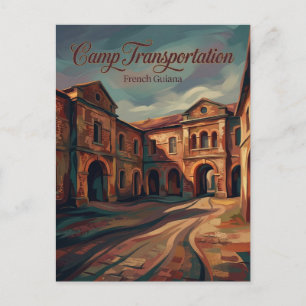 Transportationslager Französisch-Guayana Postkarte