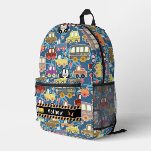 Transportboys Blue Bedruckter Rucksack