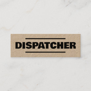 Transportbroker Dispatcher Kraft Mini Visitenkarte