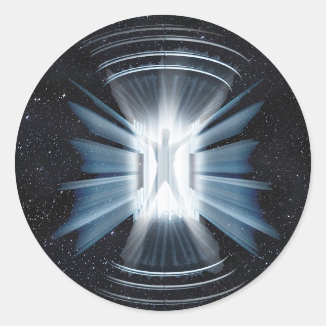 Transporter Runder Aufkleber (Vorderseite)