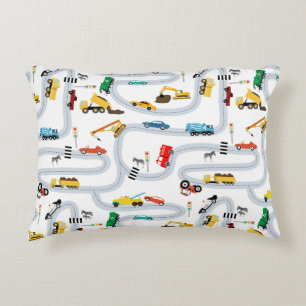 Transportfahrzeuge Lastkraftwagen Straßenfahrzeuge Dekokissen