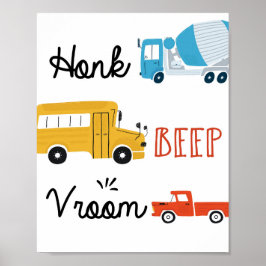 Transportgewerbe, Piep, Vroom Poster