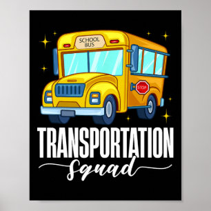 Transportstaffel Erster Schultag Schulbus Willkomm Poster