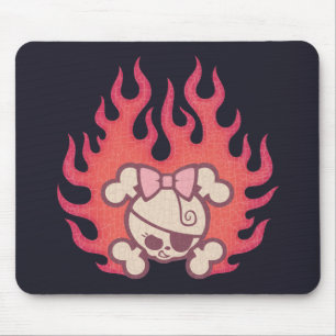 Transportwagen-Flammen Mousepad