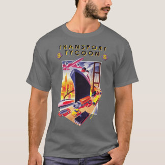 Transportycoon Spielcover vintage Mädchen Junge T-Shirt