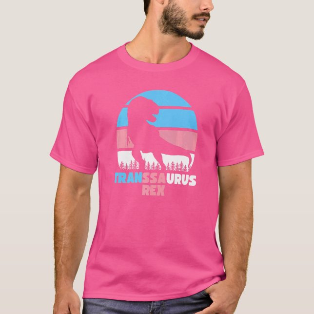 Transsaurus Rex Transgender-Markierung für den Tra T-Shirt (Vorderseite)