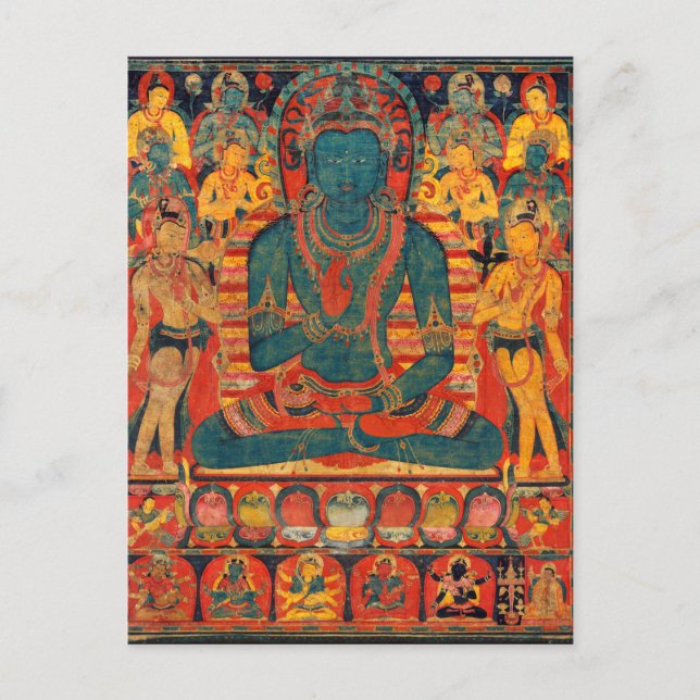 Transsendenter Buddha aus dem 13. Jahrhundert mit  Postkarte (Vorderseite)