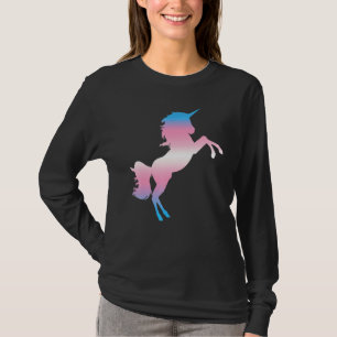 Transsexuelle Flagge Einhorn Trans Pride Monat Lgb T-Shirt