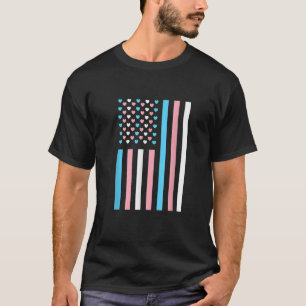 Transsexuelle Flagge USA USA LGBT Rights LGBTQ Tra T-Shirt