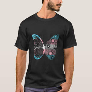 Transsexuelle Schmetterlingsveränderungen verwande T-Shirt