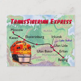 Transsibirischer Expresszug Postkarte