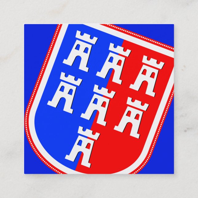 Transsilvanien inspiriert quadratische visitenkarte (Rückseite)