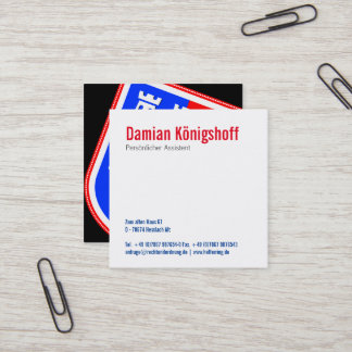 Transsilvanien inspiriert quadratische visitenkarte