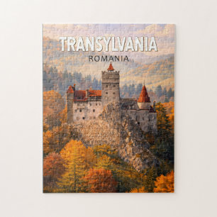 Transsilvanien Rumänien Illustration Reise Kunst V Puzzle