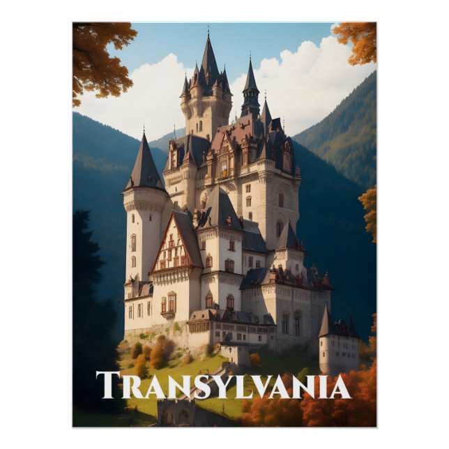 Transsilvanien Rumänien Reiseplakat Poster (Vorderseite)