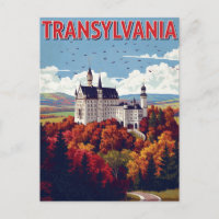Transsilvanien Schloss Herbst Retro