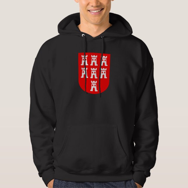 Transsilvanienwappen, rot weiß hoodie (Vorderseite)