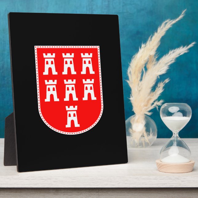 Transsilvanisches sächsisches Wappen Fotoplatte (Seite)