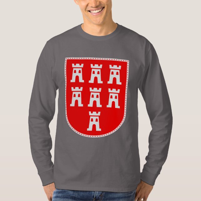 Transsilvanisches sächsisches Wappen T-Shirt (Vorderseite)