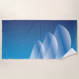 Transsluzent Billowy Blue Sky Strandtuch