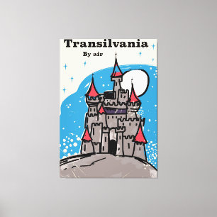 Transsylvania Burg Vintage Reiseplakat Leinwanddruck