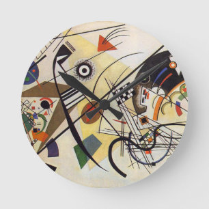 Transverse Line Runde Wanduhr